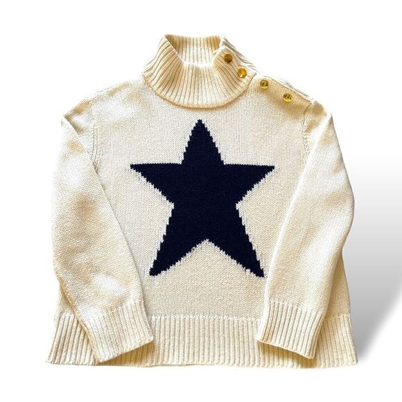 Brooke St. KATE SPADE Cream Swear with Gold Button Detail |Size: M| - Picture 1 of 6